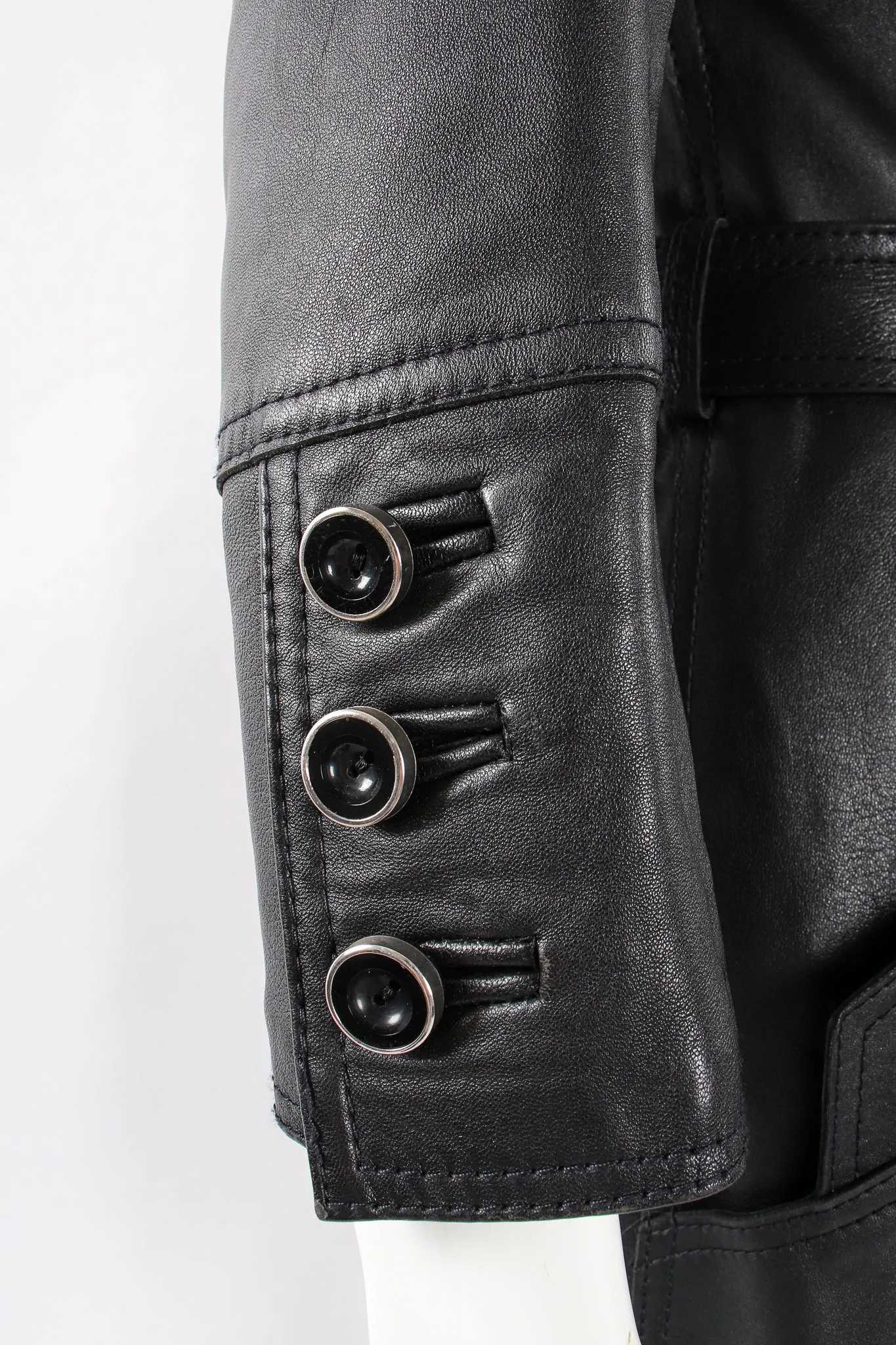 Leather & Lamb Trench Coat