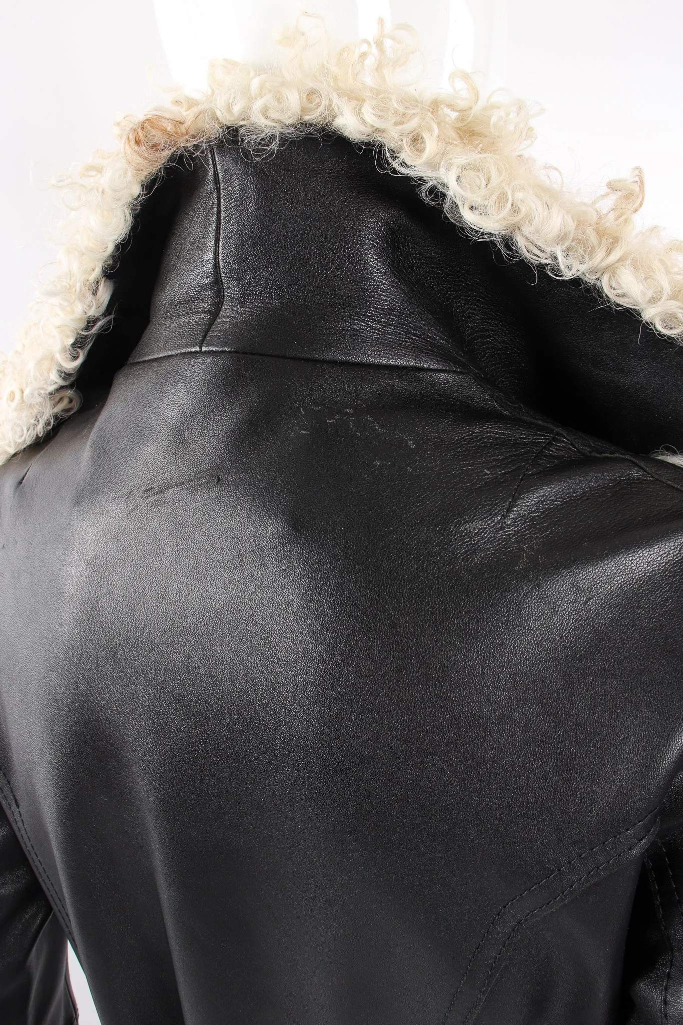 Leather & Lamb Trench Coat