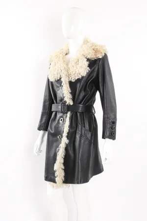 Leather & Lamb Trench Coat