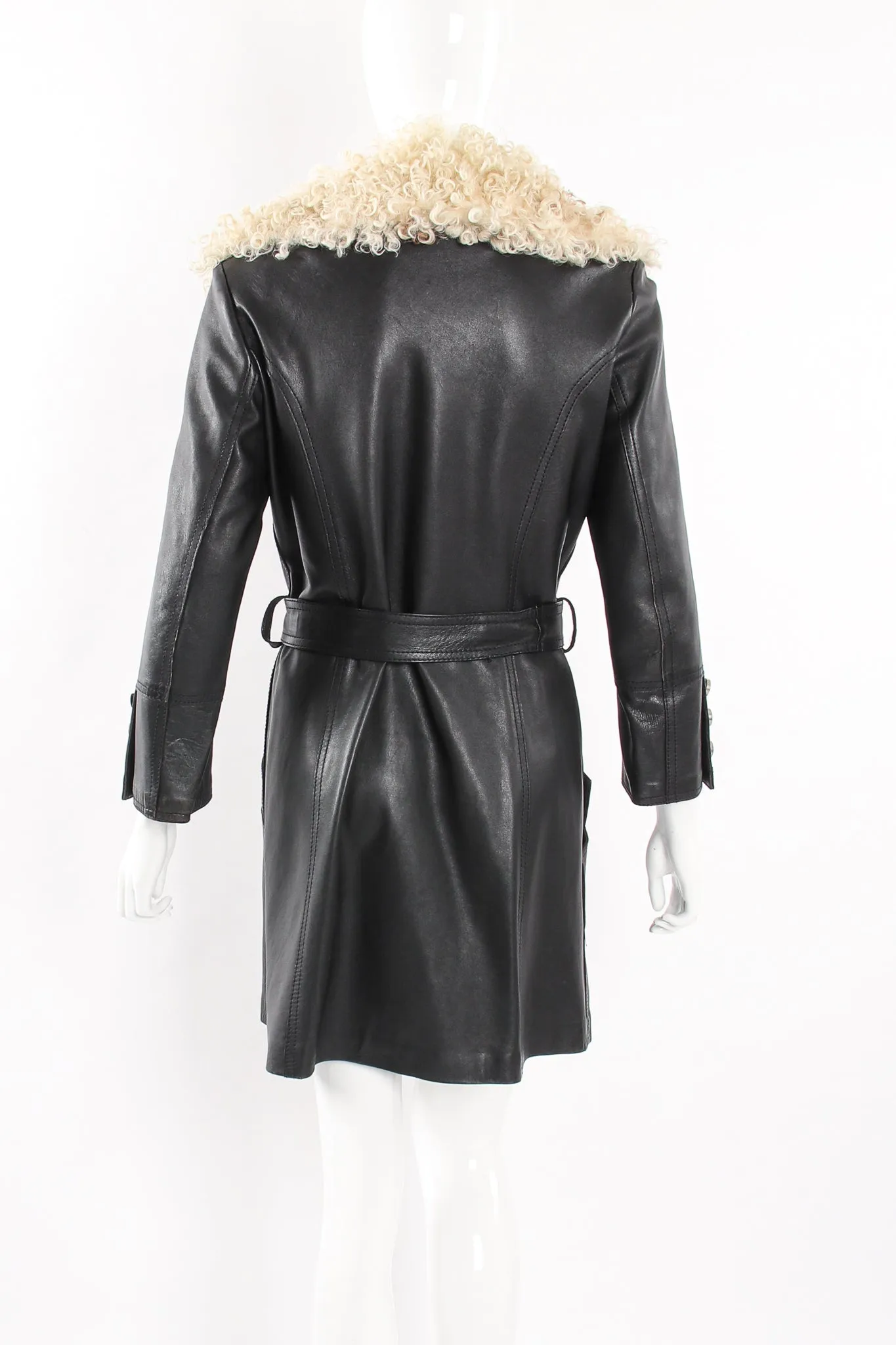 Leather & Lamb Trench Coat