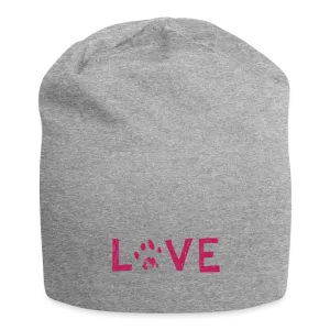 Love Pawprint Jersey Beanie