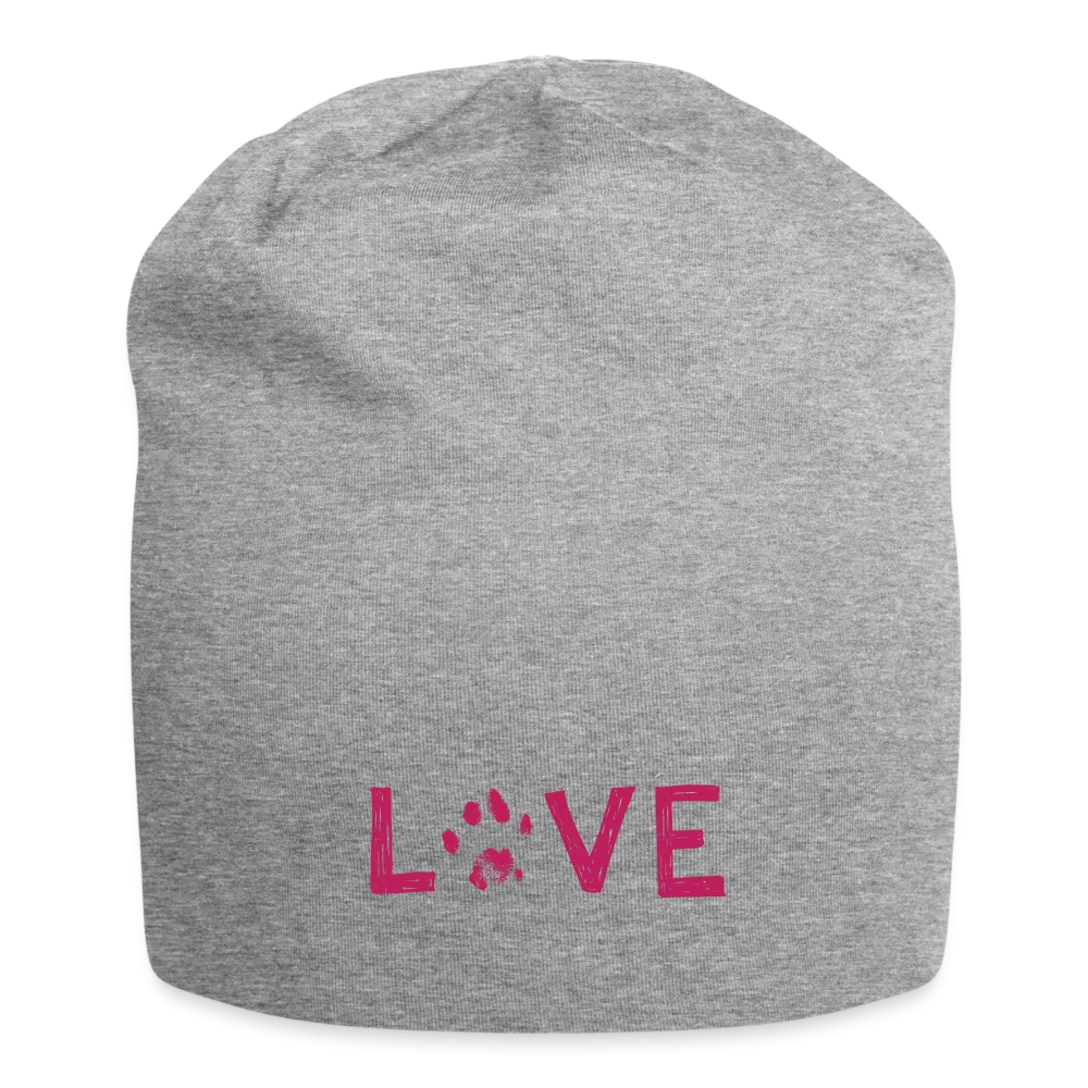 Love Pawprint Jersey Beanie