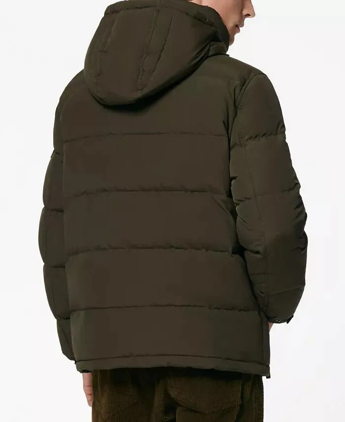 Marc New York Mens Puffer Jacket Coat Large Green Full Zip