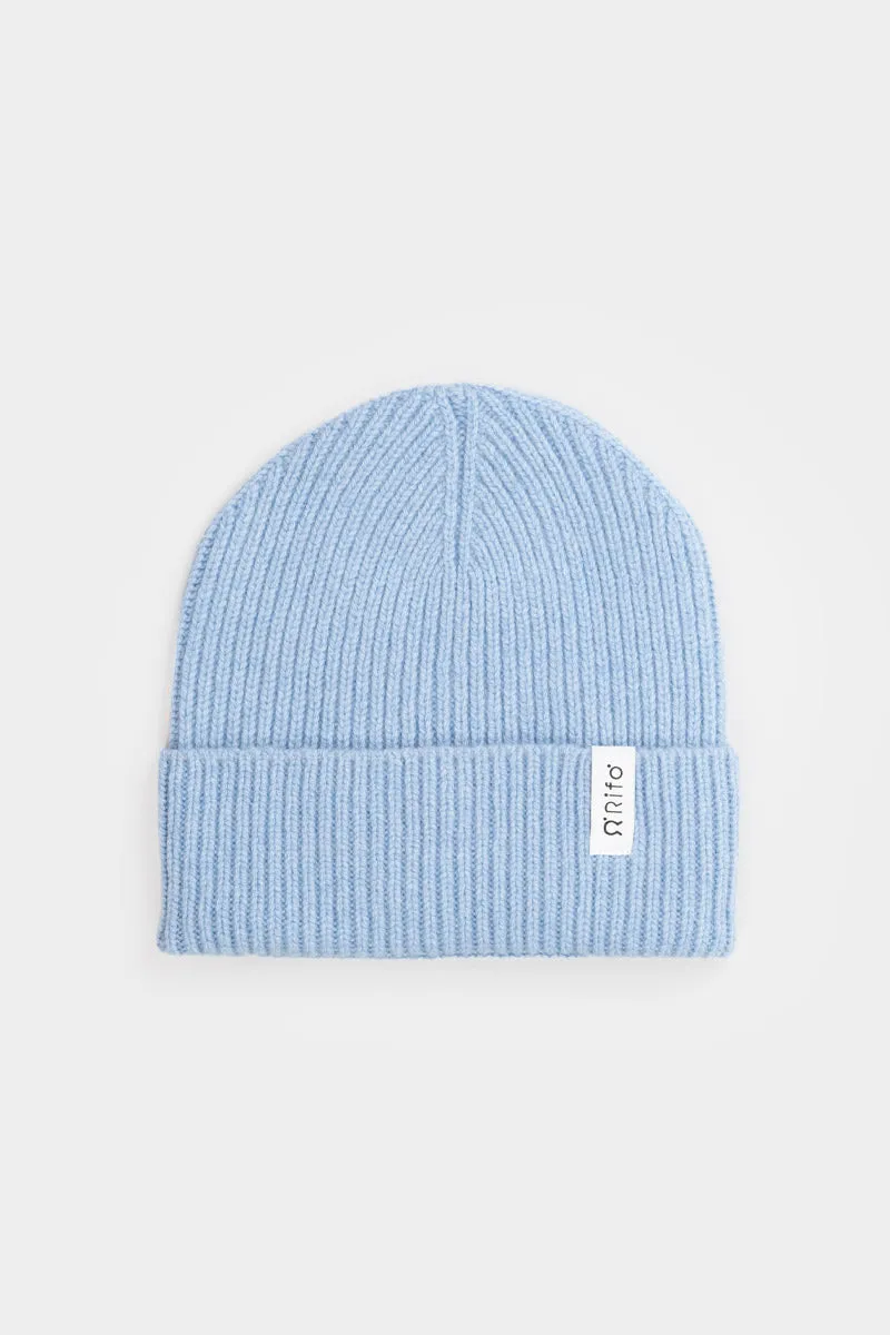 Marcello Unisex Cashmere Beanie Blue