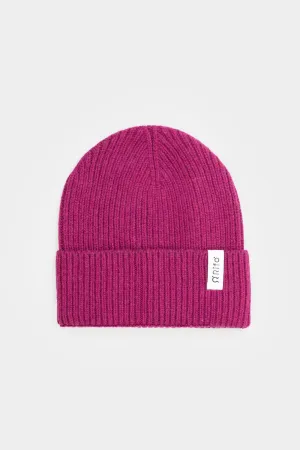 Marcello Unisex Cashmere Beanie Purple
