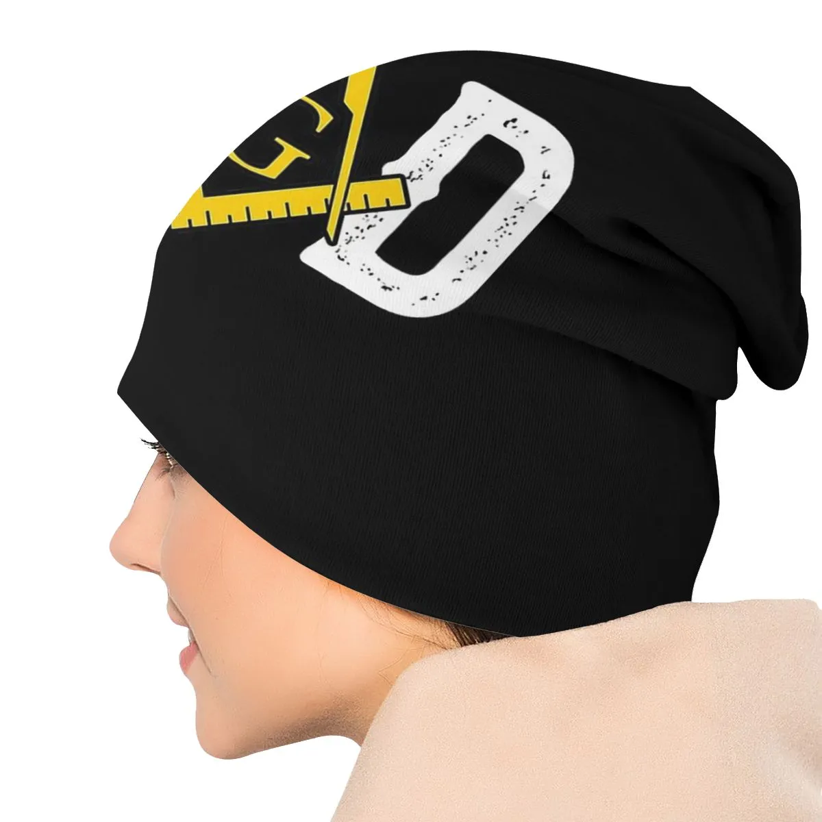 Master Mason Blue Lodge Beanie - Dad Masonic Knitted Hat
