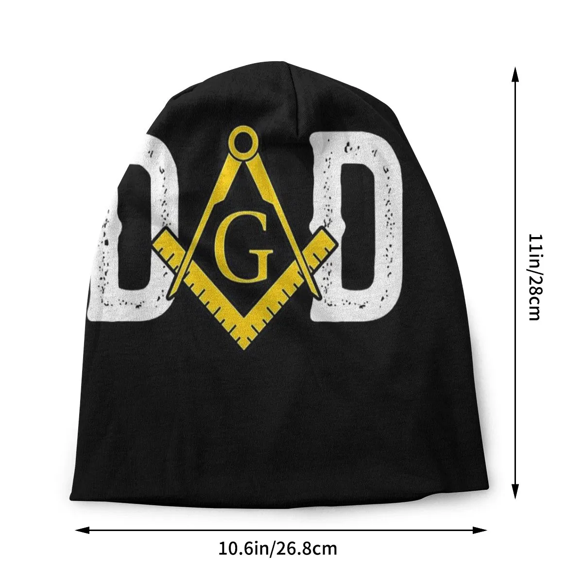 Master Mason Blue Lodge Beanie - Dad Masonic Knitted Hat