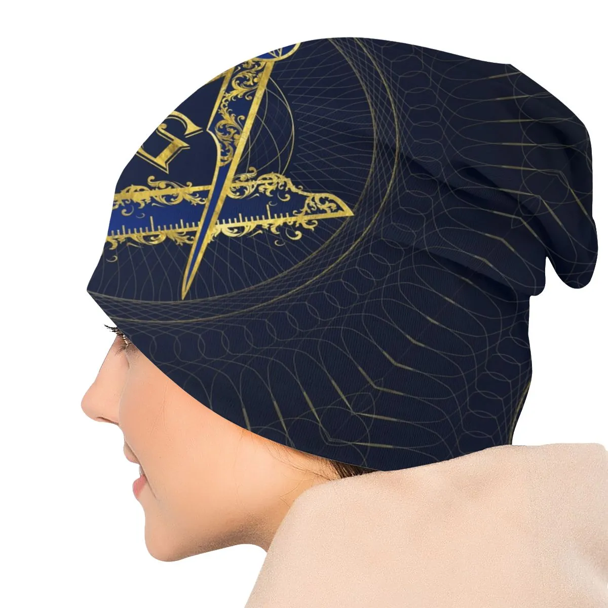 Master Mason Blue Lodge Beanie - Evil Eye Symbol
