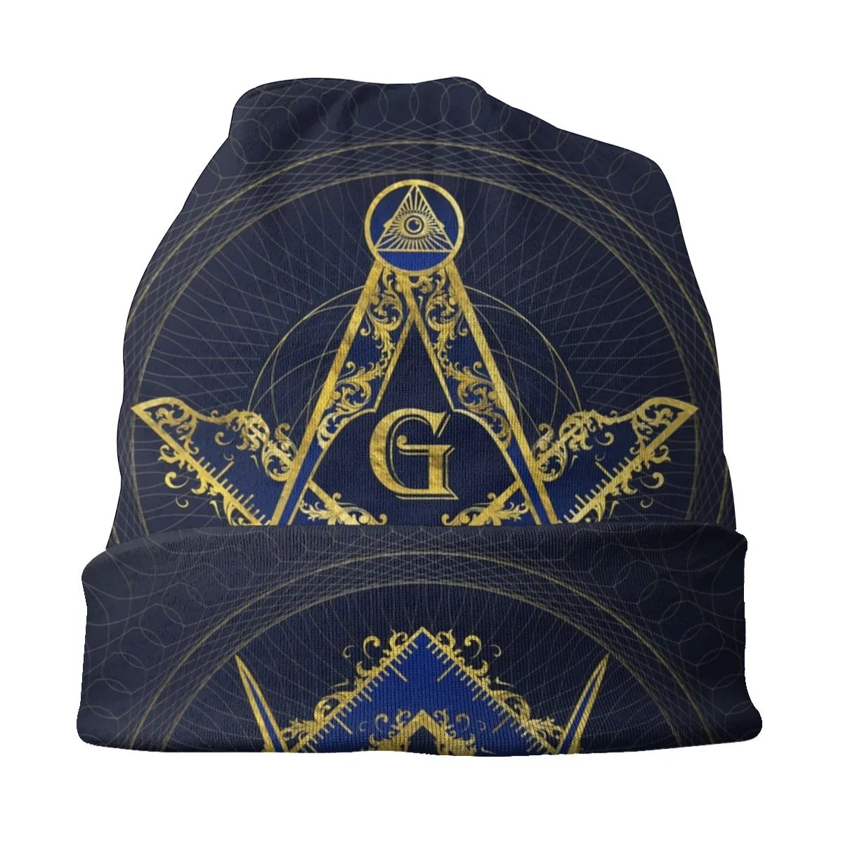 Master Mason Blue Lodge Beanie - Evil Eye Symbol
