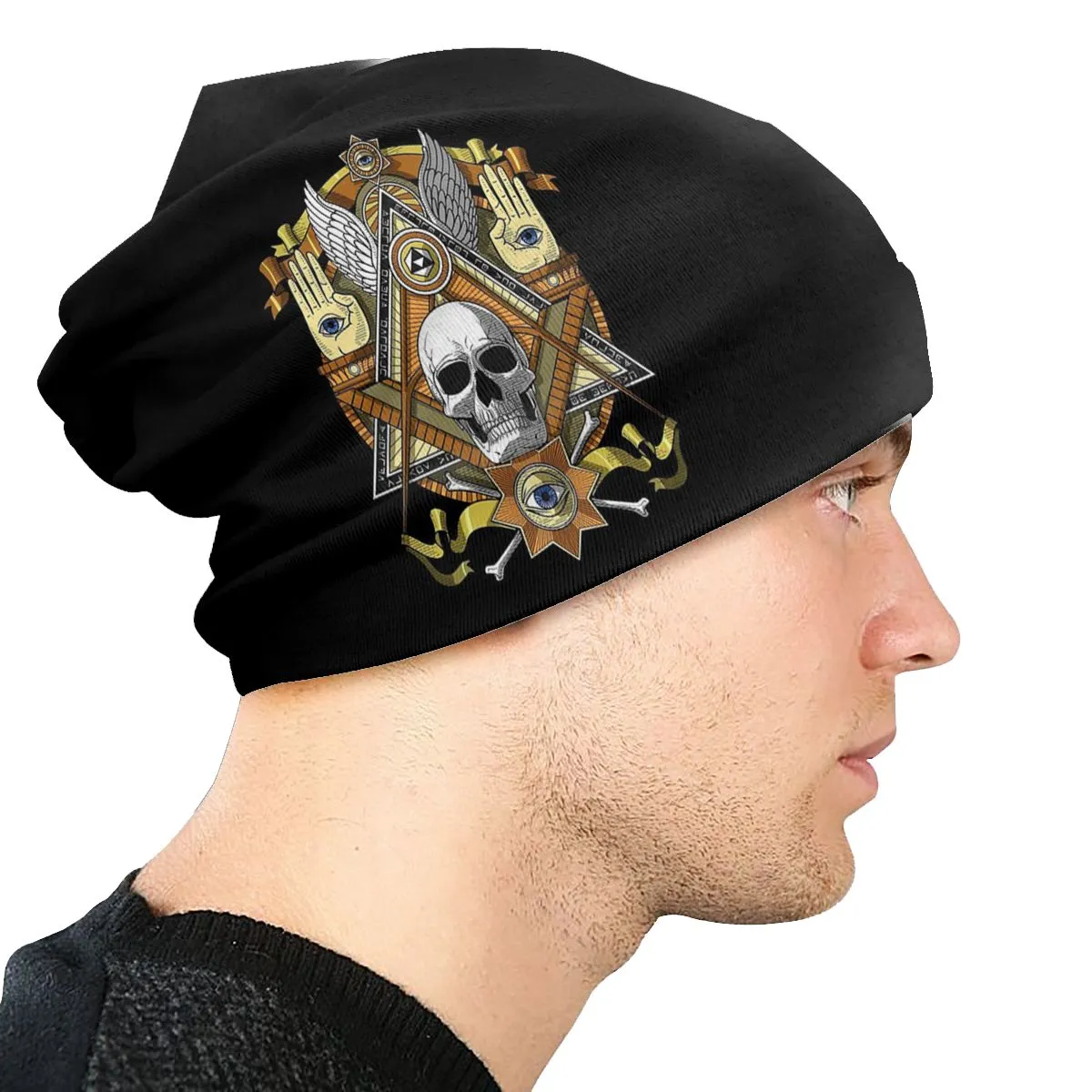 Master Mason Blue Lodge Beanie - Ski Skullies Hat