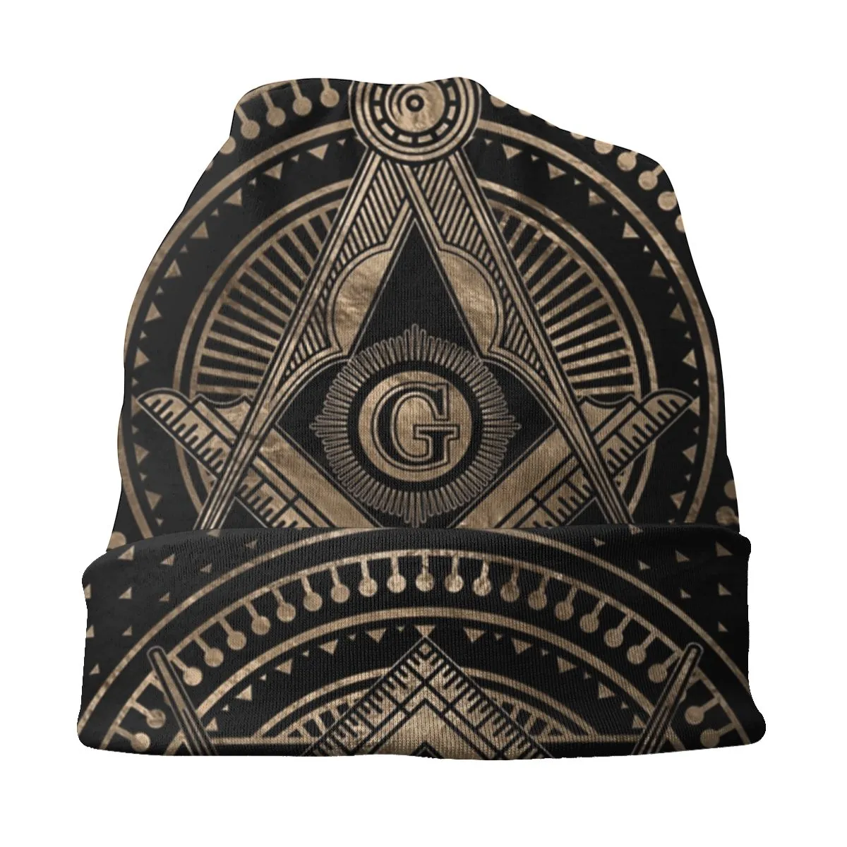 Master Mason Blue Lodge Beanie - Warm Masonic Slouchy Hat