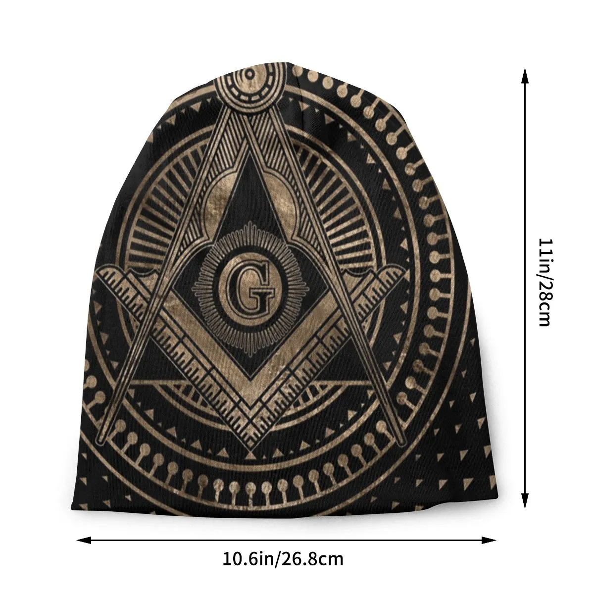 Master Mason Blue Lodge Beanie - Warm Masonic Slouchy Hat