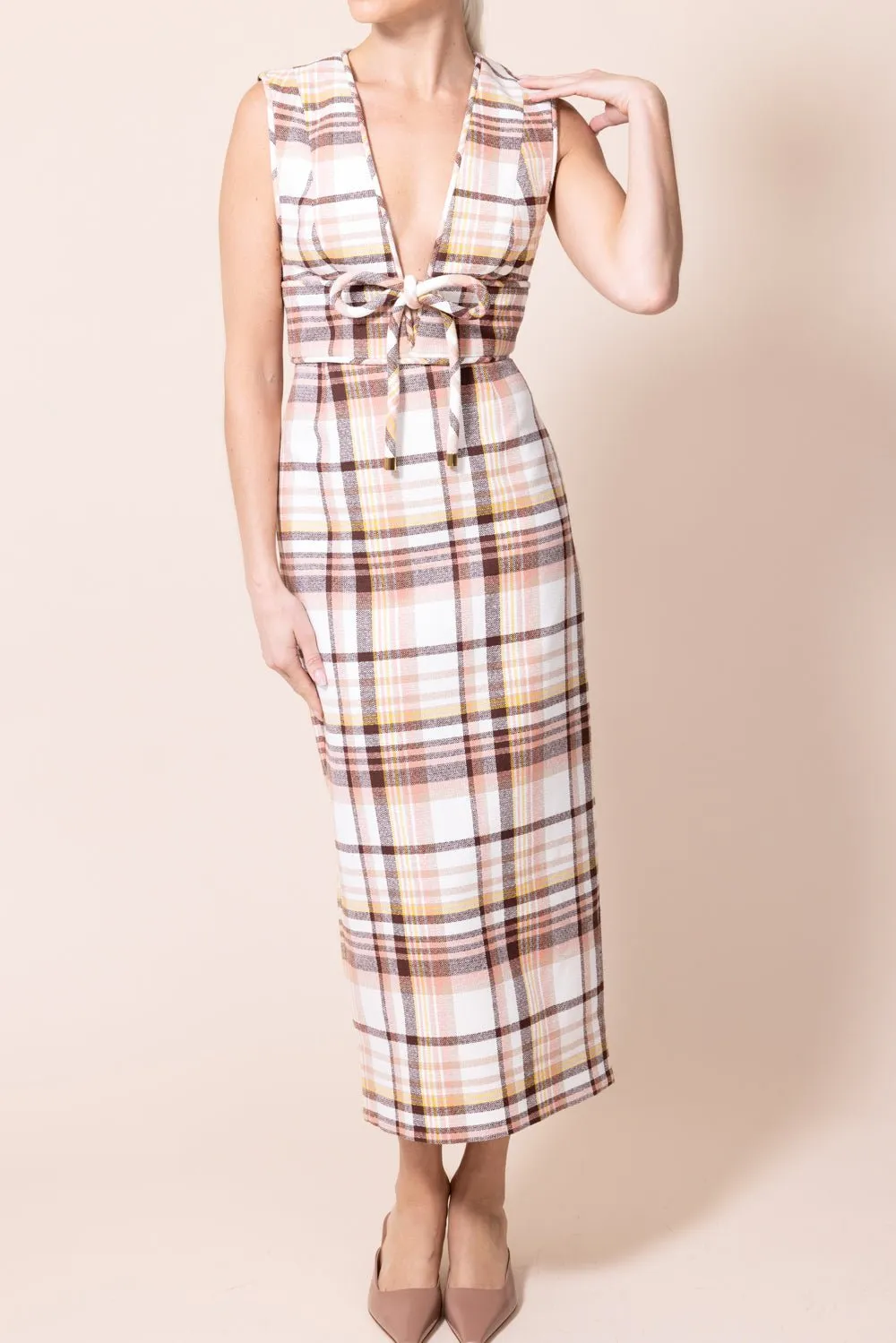 Matchmaker Check Pencil Skirt