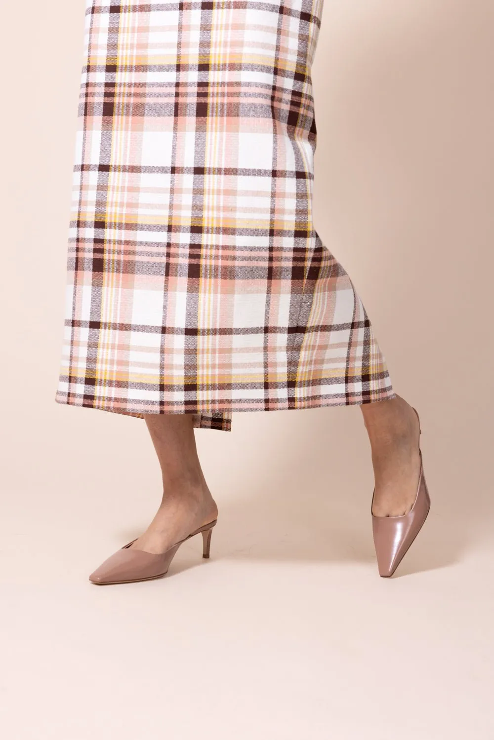 Matchmaker Check Pencil Skirt