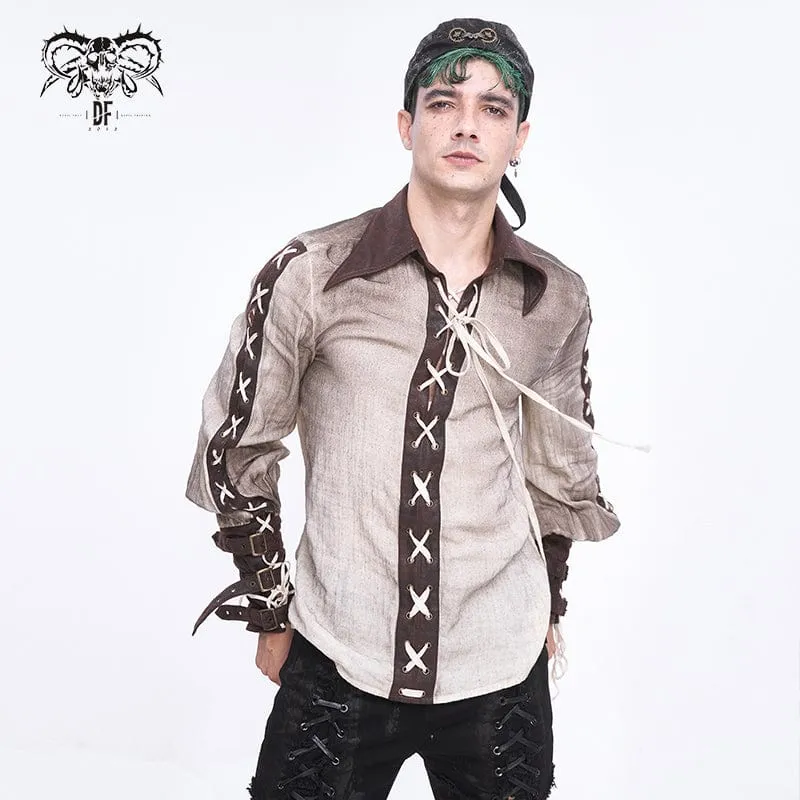 Men's Punk Gear Lace-up Beanie