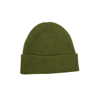 Merino Wool / Cashmere Beanie - Moss
