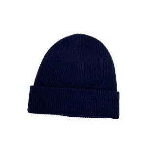 Merino Wool / Cashmere Beanie - Navy