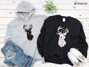 Merry Christmas and Happy New Year Matching Hoodie, Christmas Couple Gifts, Christmas Couples Matching Sweats, Christmas Couples t shirts