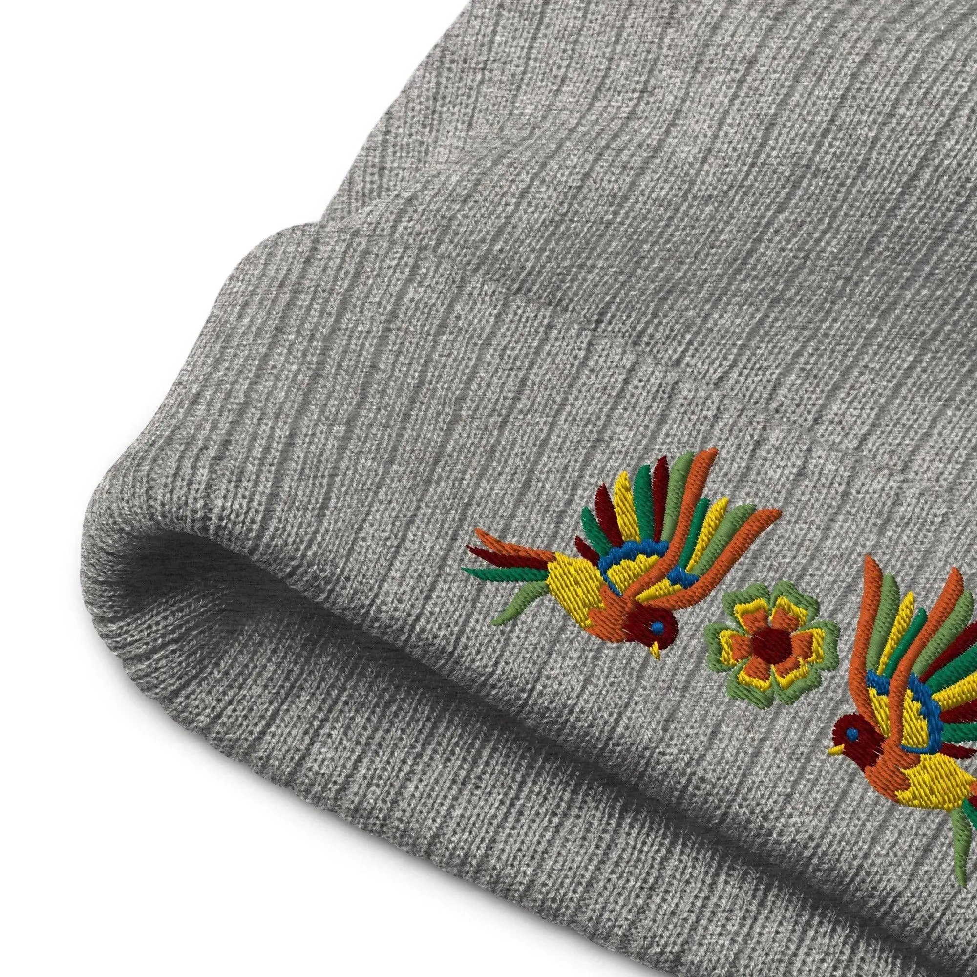 Mexican Otomi Embroidered Beanie