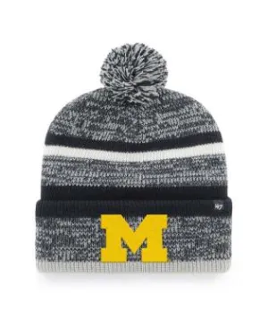 Michigan Wolverines - Navy CFP Bowl ID Northward Cuff Knit Beanie with Pom, 47 Brand