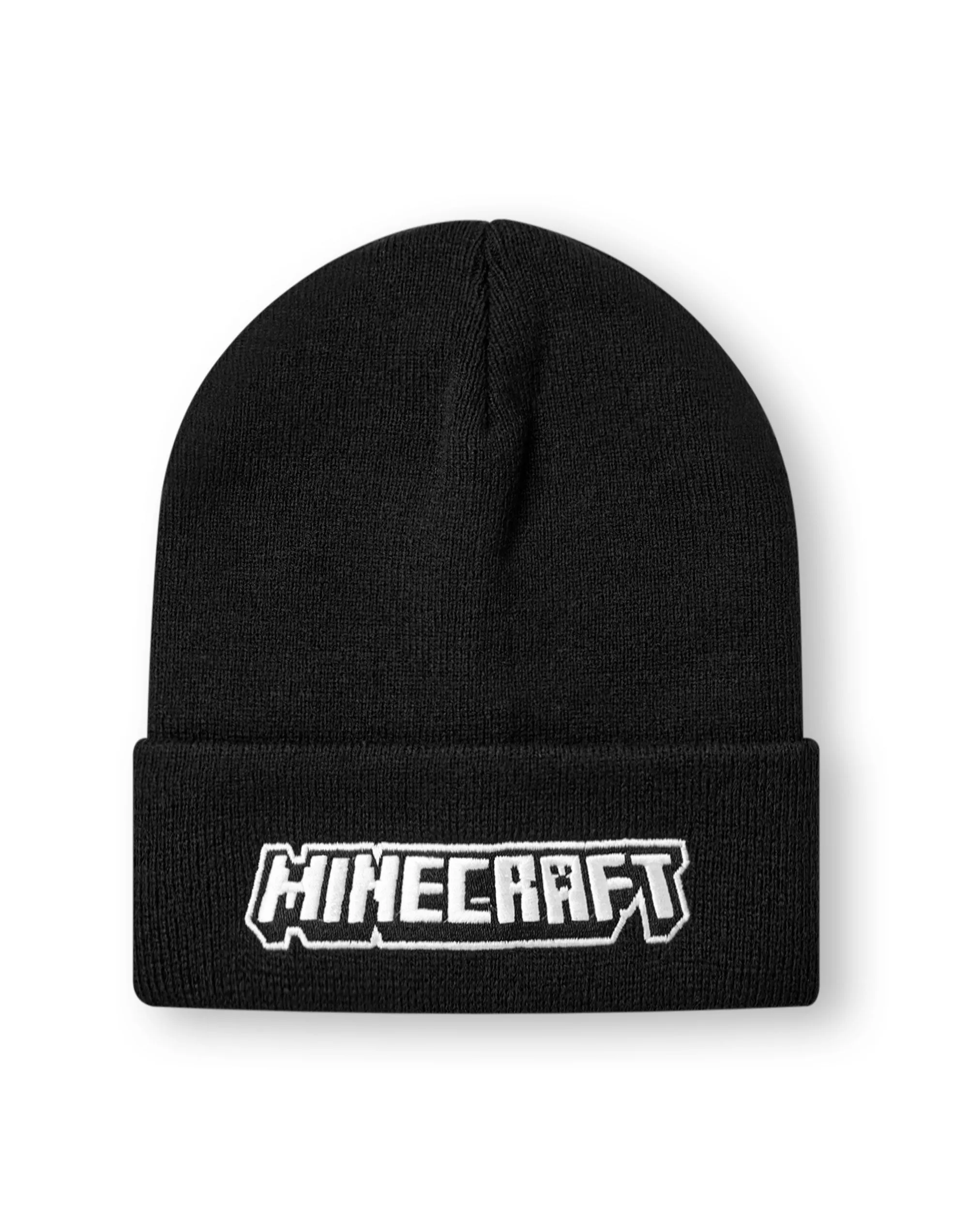 Minecraft Boys Black Beanie Hat