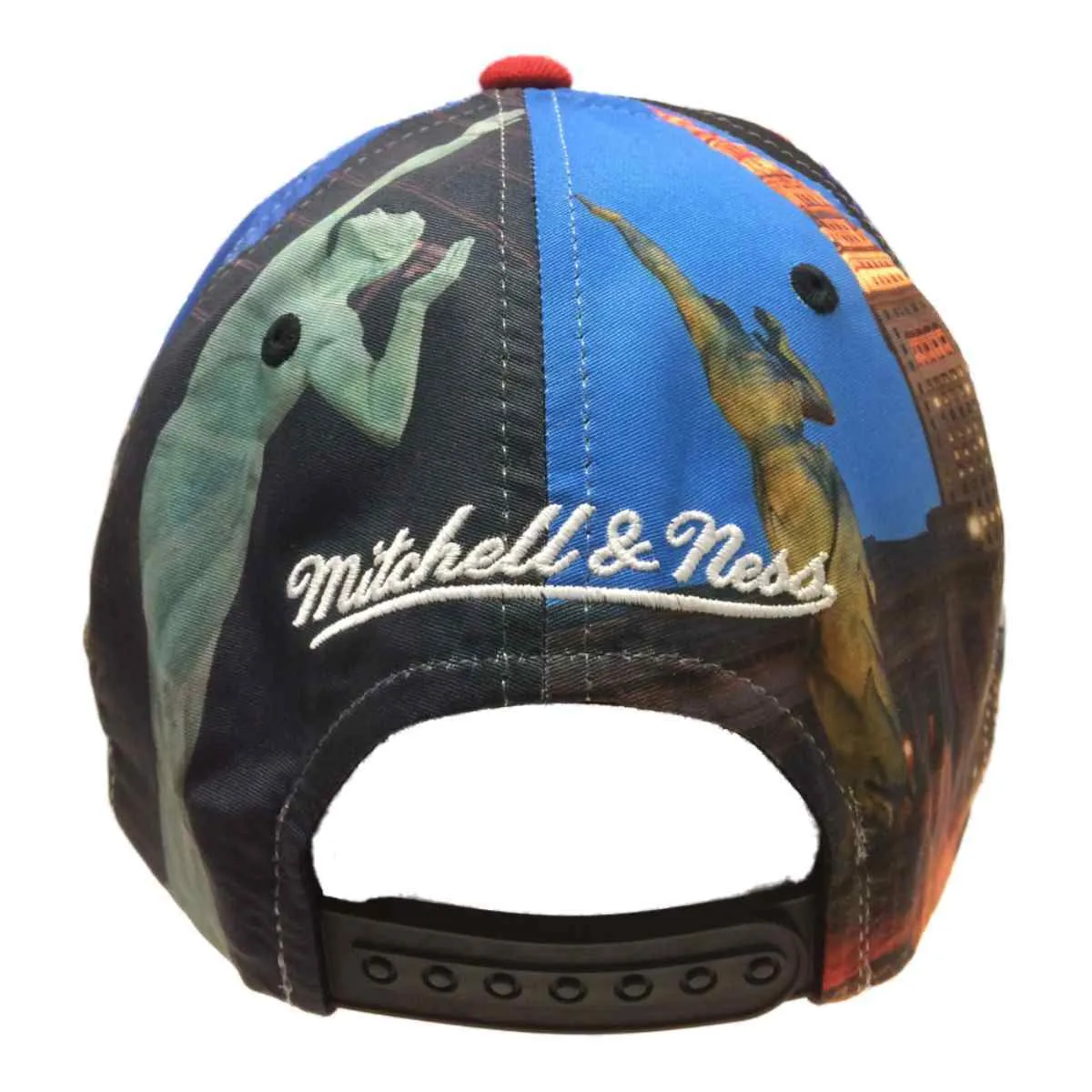 Mitchell & Ness City Scape Multi-Color Adjustable Snapback Flat Bill Hat Cap