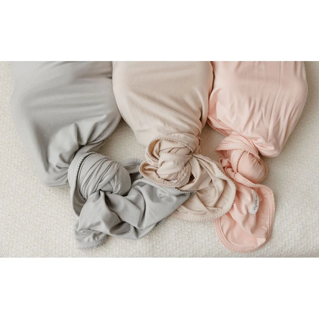 Modal Swaddle & Beanie Set in Gift Box - Dusty Blue