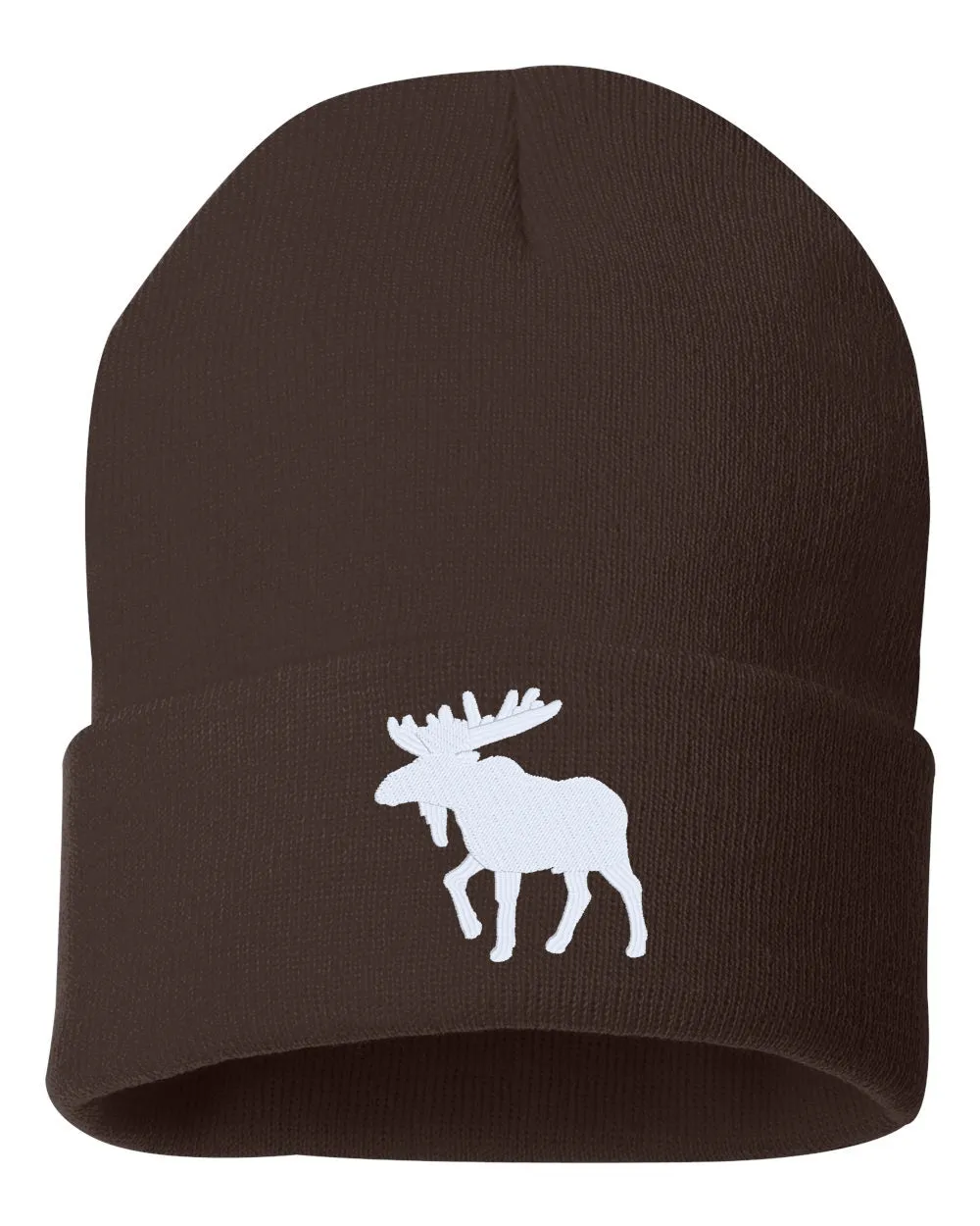 MOOSE Embroidered Cuffed Beanie Hat