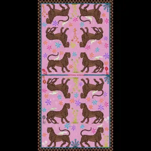 Mosaic pink scarf