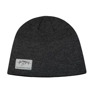 Mountains Beanie | No Cuff | Charcoal