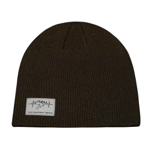 Mountains Beanie | No Cuff | Chocolate
