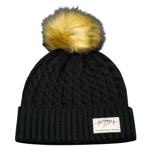 Mountains Beanie | Pom | Black