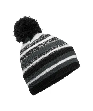 Multi-sport fan beanie | Black/Graphite Grey/White