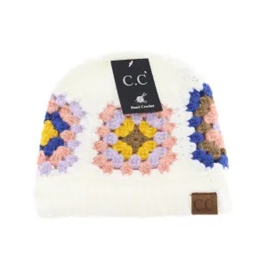 Multicolor Crochet C.C. Beanie
