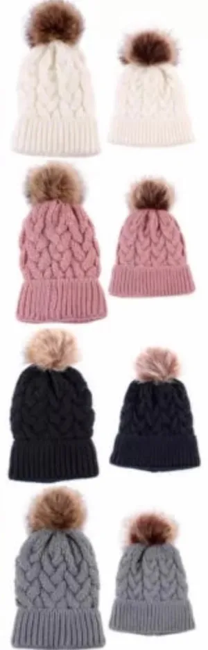 Mummy and Me Beanie Set