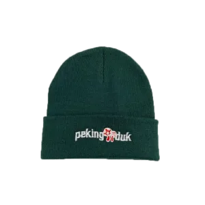 Mushroom / Pine Green Beanie