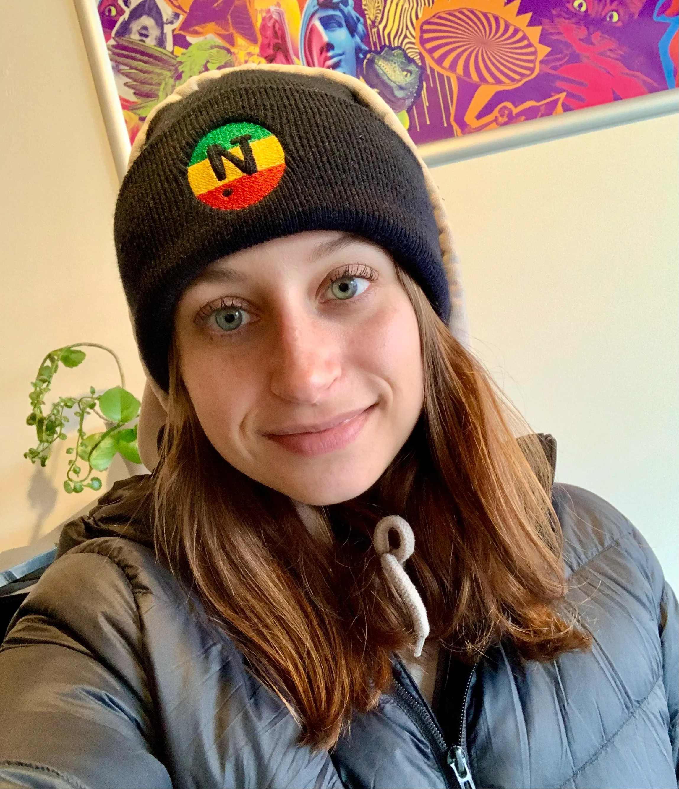 !N Rasta Cuffed Beanie