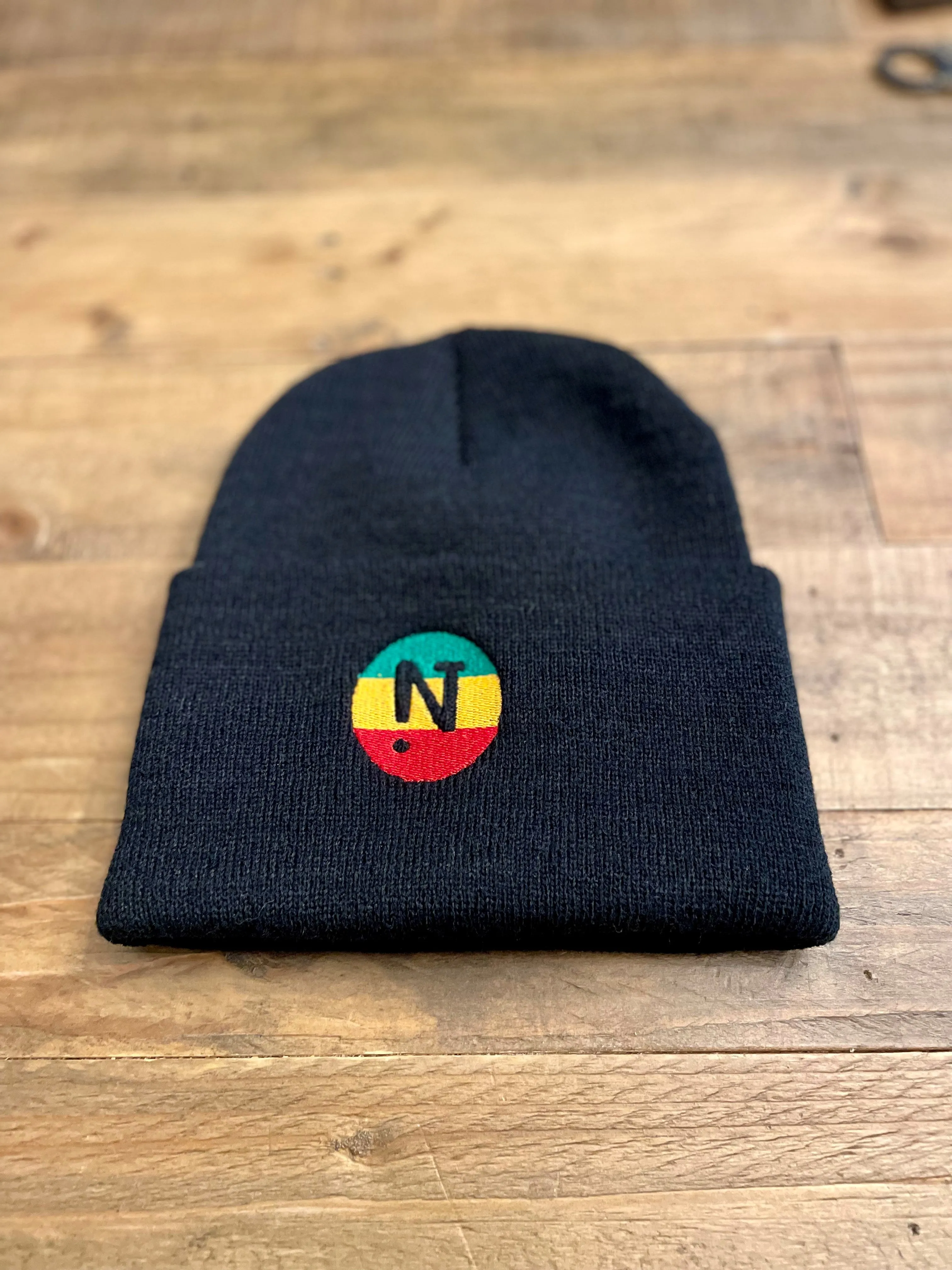 !N Rasta Cuffed Beanie