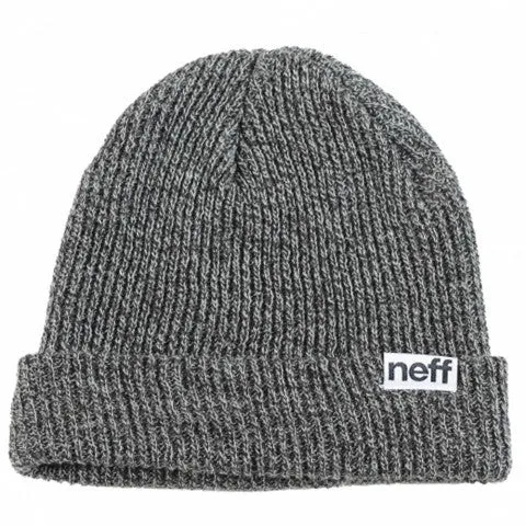 Neff Fold Heather Beanie - Black/White