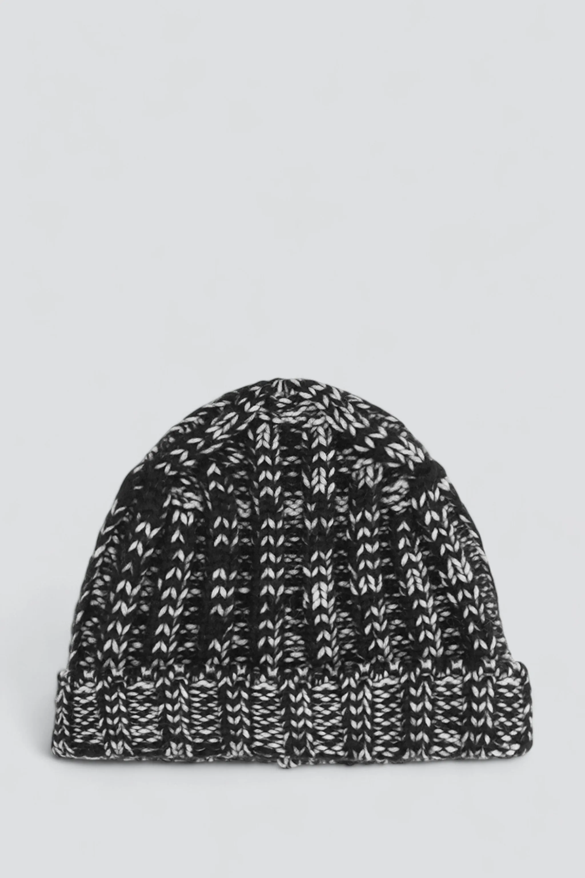 Nero/Ecru Mouliné Beanie