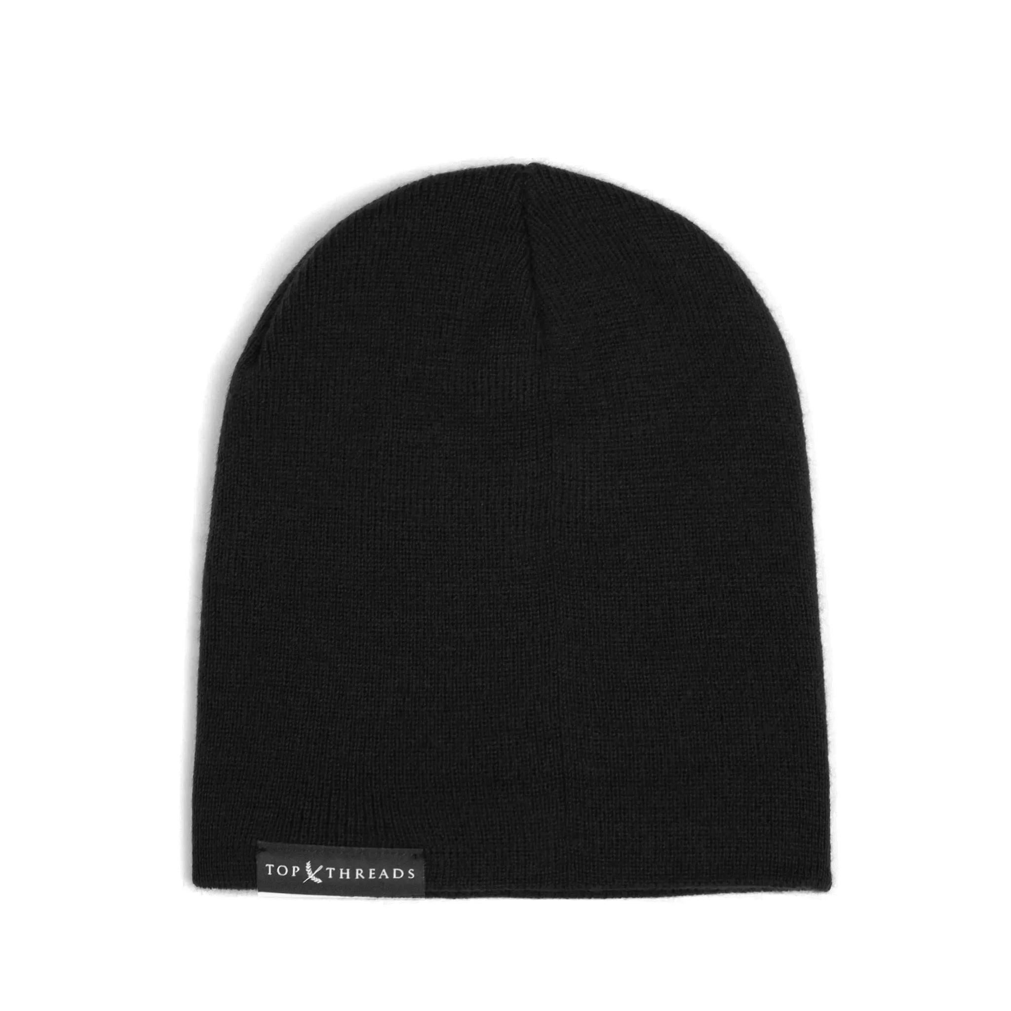 Never Lose Skull Cap Fold Beanie- Black