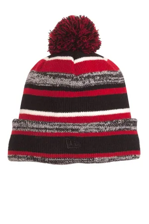 New Era Sideline Branded Beanies, Black/ Scarlet