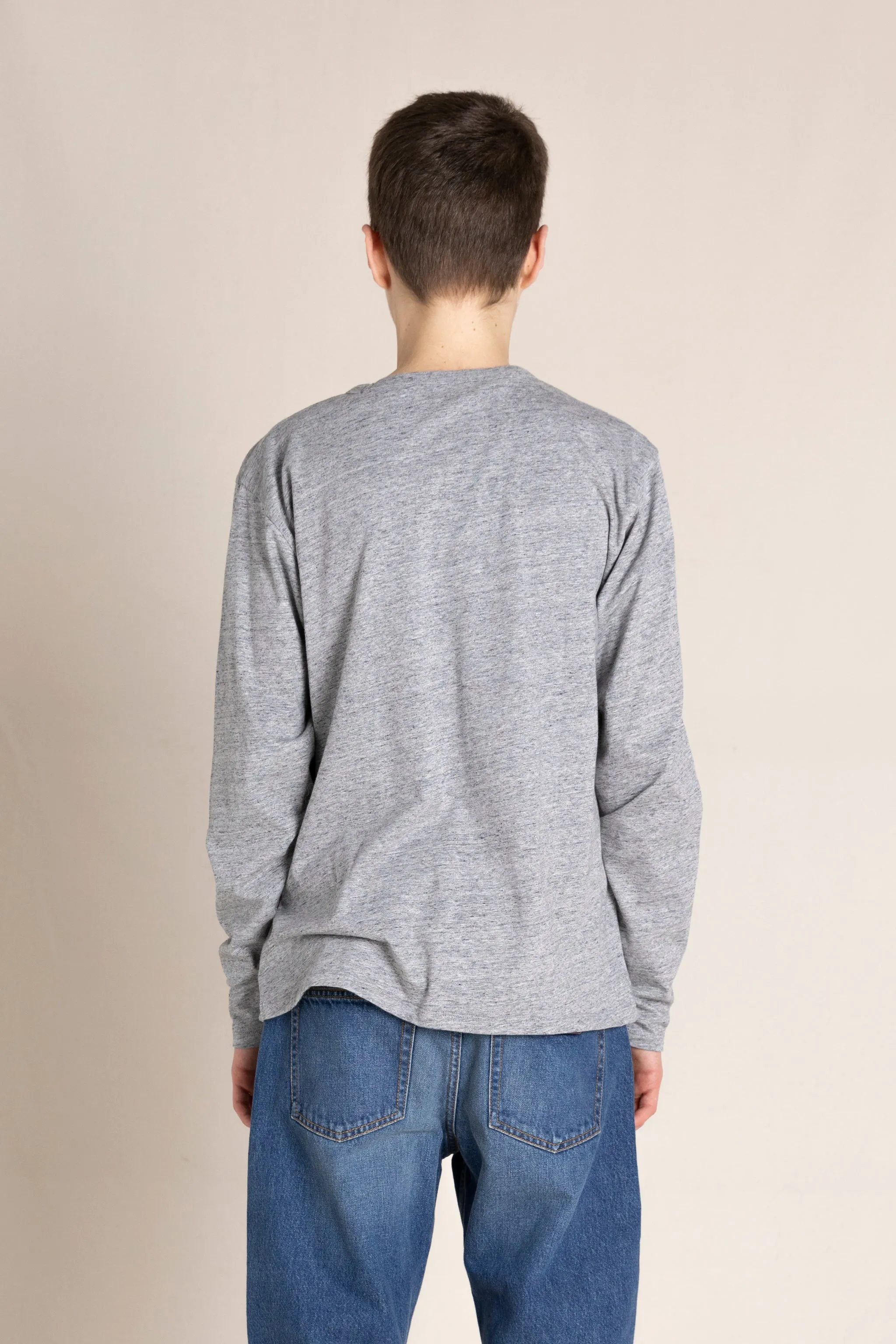 NICO Heather Grey Blue Skate - Long sleeve T-Shirt