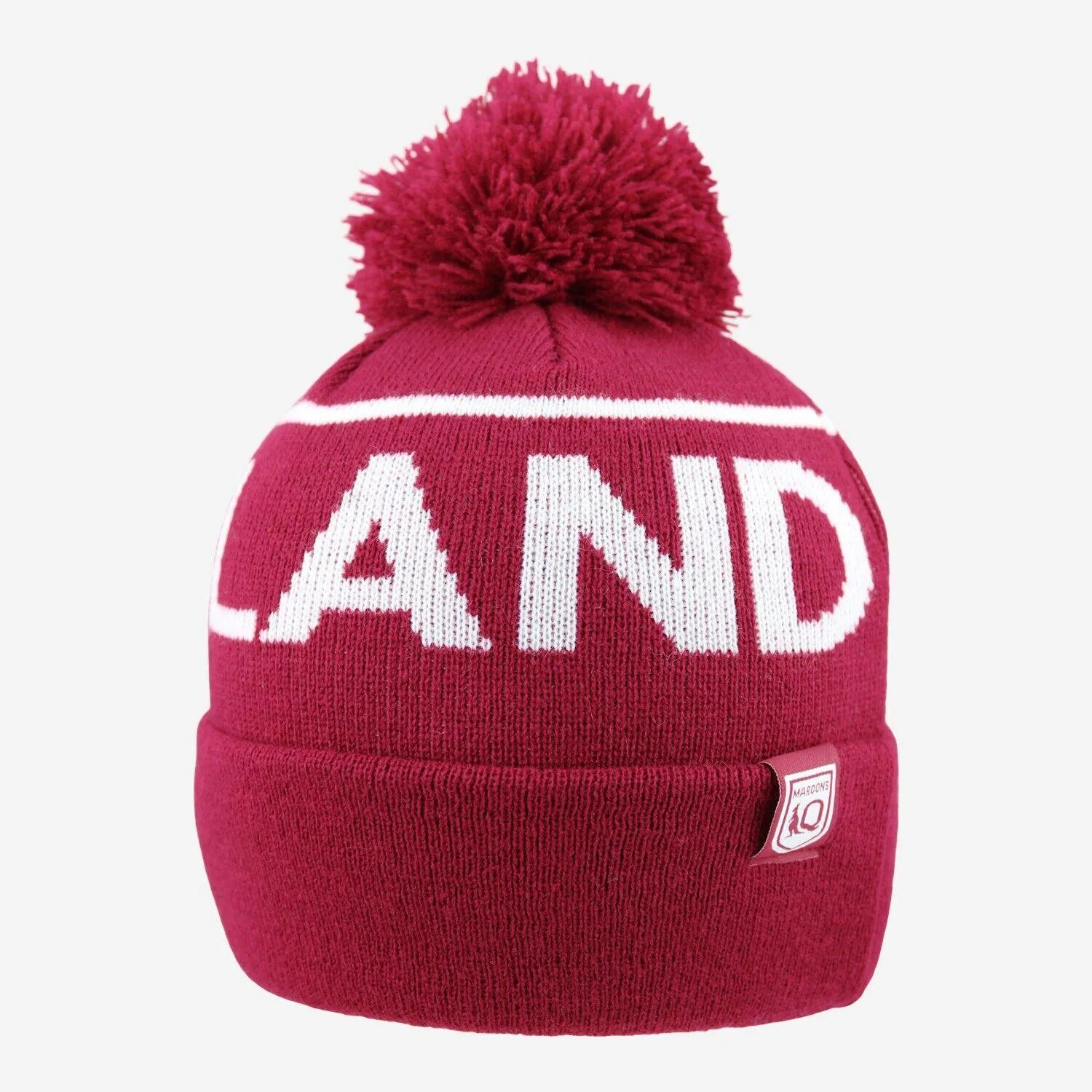 NRL Blitz Beanie - Queensland Maroons - QLD - Winter Hat - Adult - OSFM