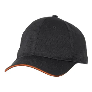 Orange Cool Vent Baseball Cap w/ Trim