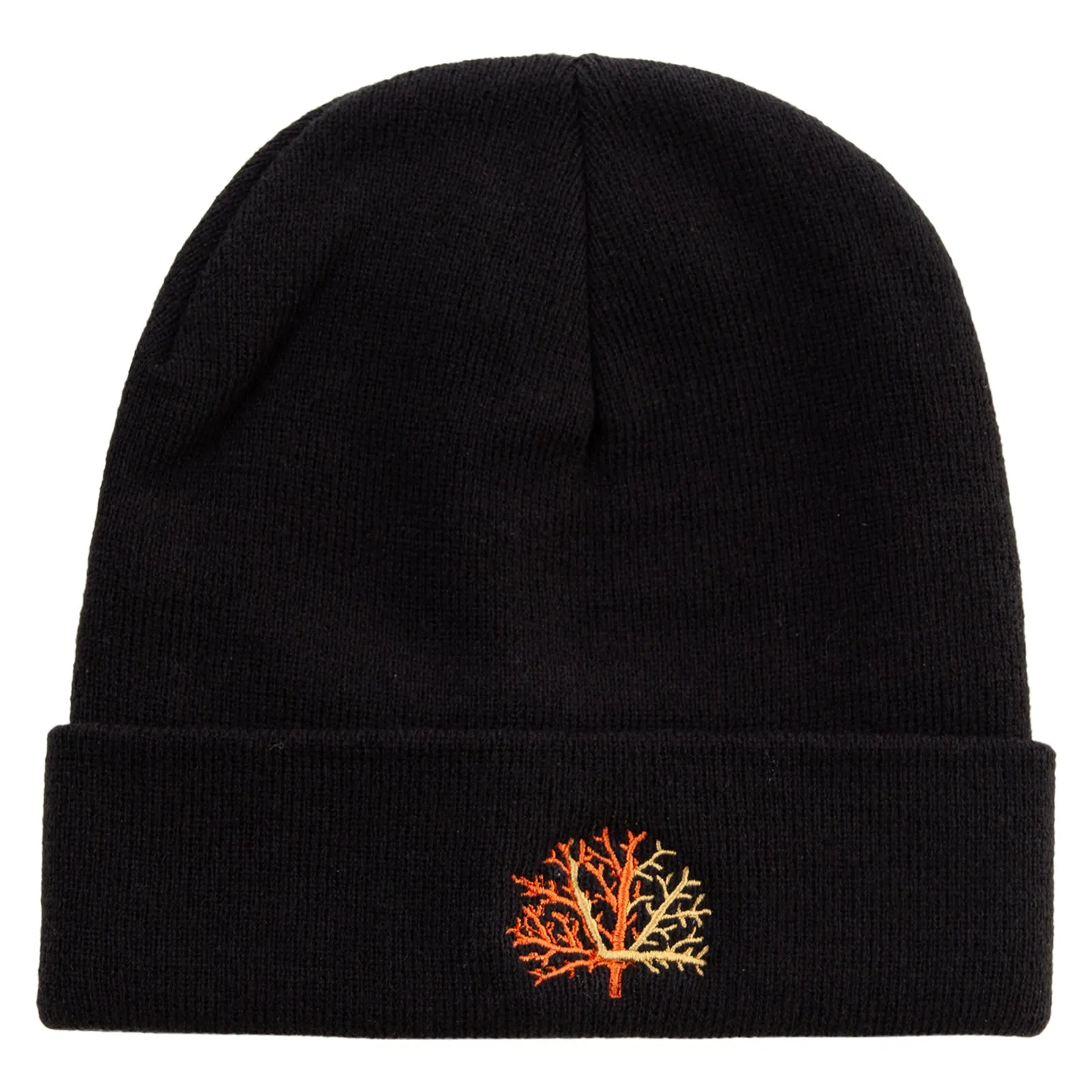 Orange Coral Logo Embroidered Big Size Acrylic Long Beanie