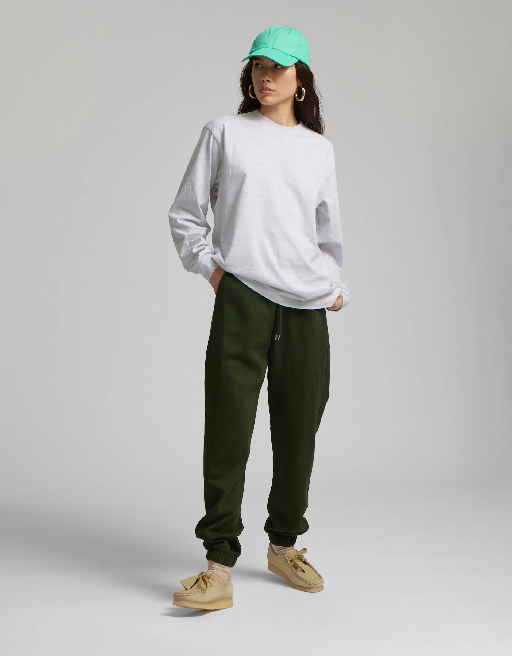 Oversized Organic LS T-shirt - Navy Blue
