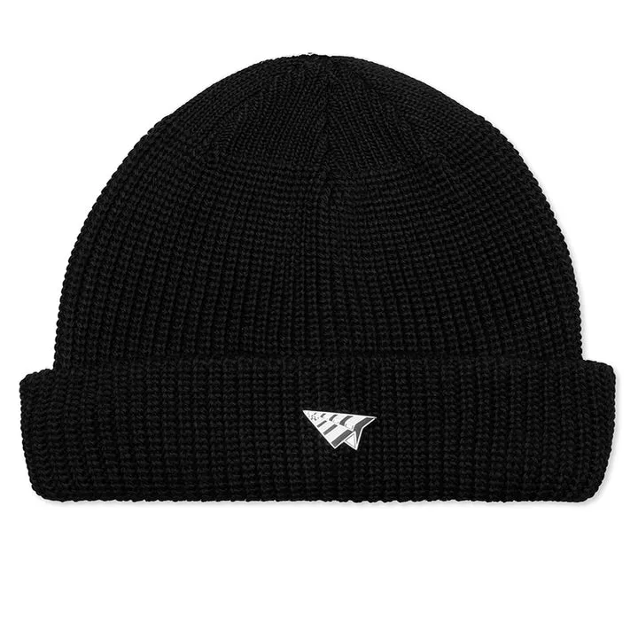 PAPER PLANES BLACK WHARFMAN BEANIE