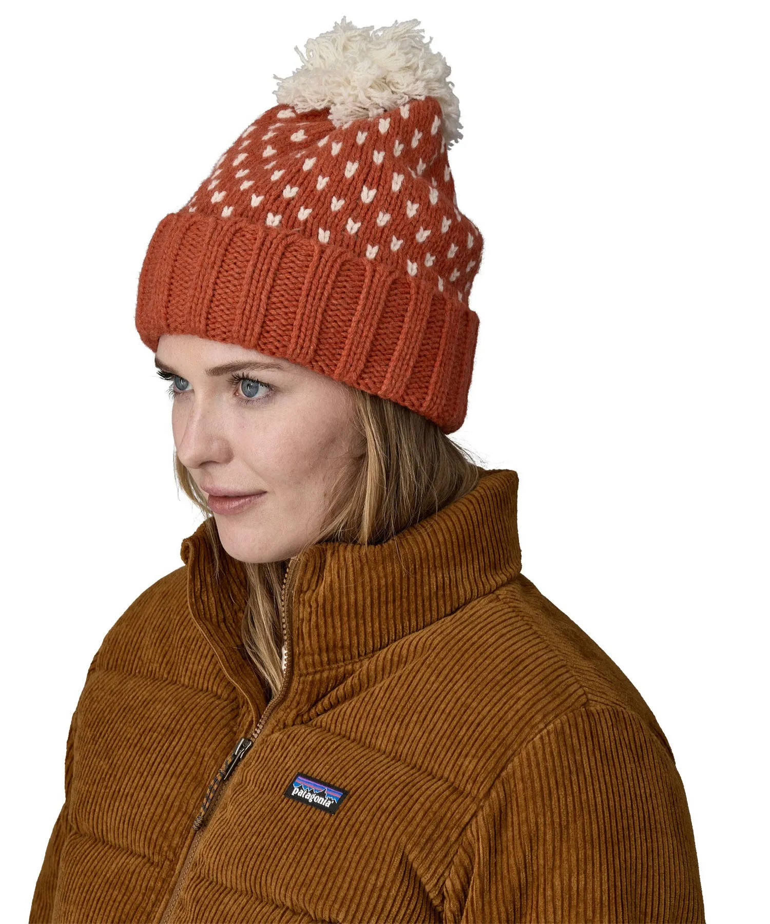Patagonia Adult Snowbelle Beanie - Pine Burnished Red