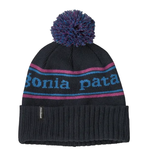 Patagonia Powder Town Beanie Park Stripe: Pitch Blue
